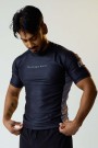 TNB Nogi Kortermet Rashguard v1 - Svart/Grå thumbnail