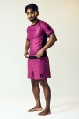 TNB Nogi Kortermet Rashguard v1 - Burgunder/Svart thumbnail