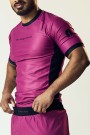 TNB Nogi Kortermet Rashguard v1 - Burgunder/Svart thumbnail