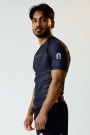 TNB Nogi Kortermet Rashguard v1 - Svart/Grå thumbnail