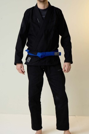 TNB Jiu Jitsu Kimono Basic 350 Lite - M&M - Svart