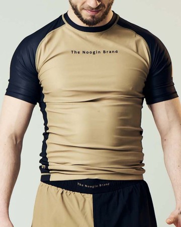 TNB Nogi Kortermet Rashguard v1 - Sand/Svart